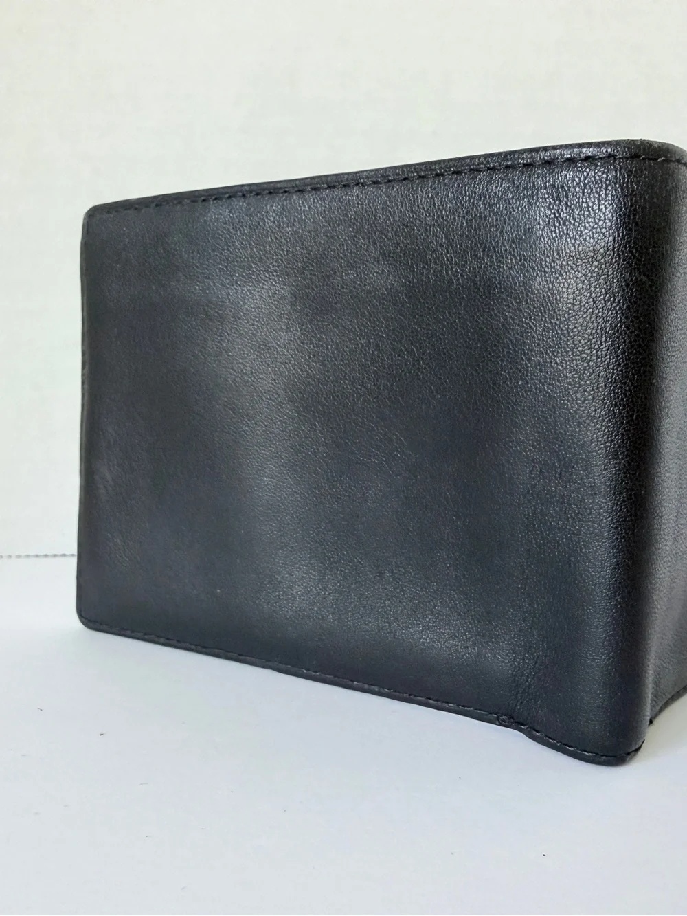 Ralph Lauren Black Leather Wallet with Embossed Polo Logo
